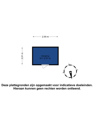 Plattegrond niet in brochure