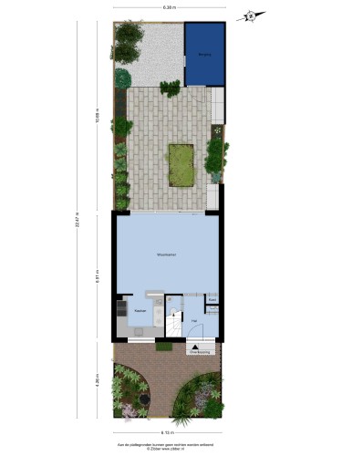 Plattegrond niet in brochure