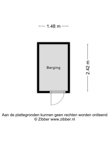 Plattegrond niet in brochure