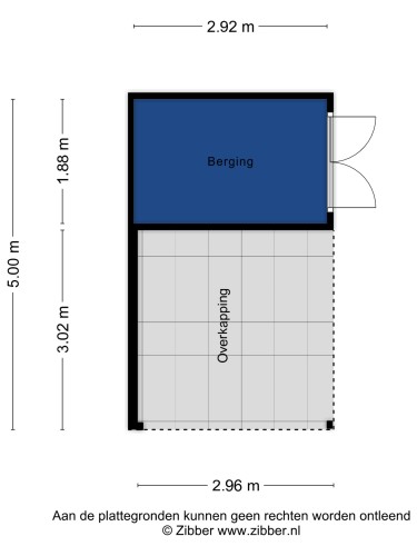 Plattegrond niet in brochure