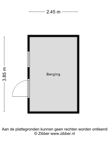 Plattegrond niet in brochure