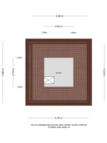 Plattegrond niet in brochure