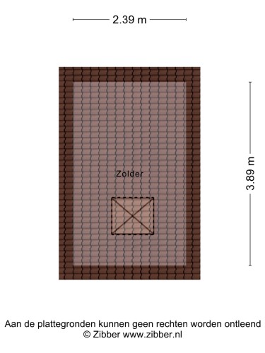 Plattegrond niet in brochure
