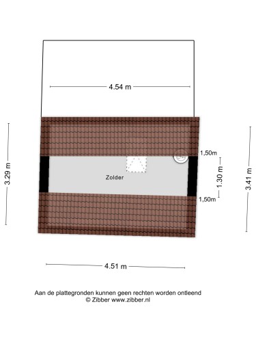 Plattegrond niet in brochure