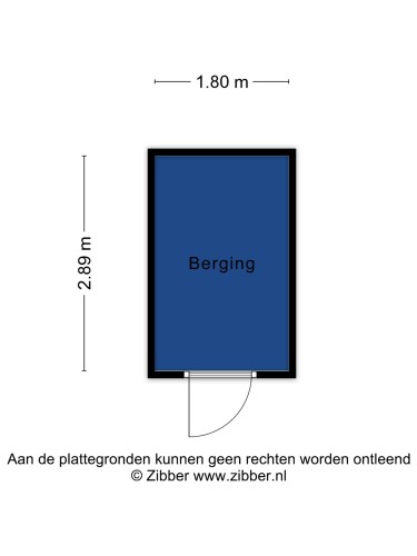 Plattegrond niet in brochure