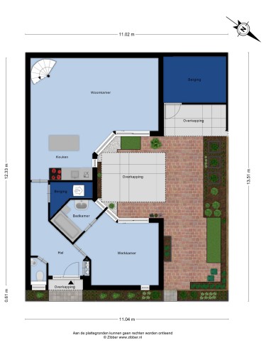 Plattegrond niet in brochure