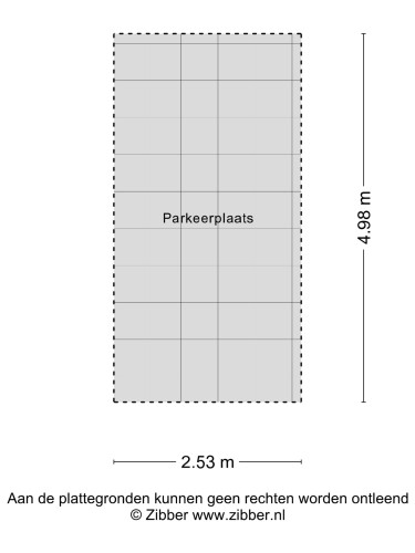 Plattegrond niet in brochure