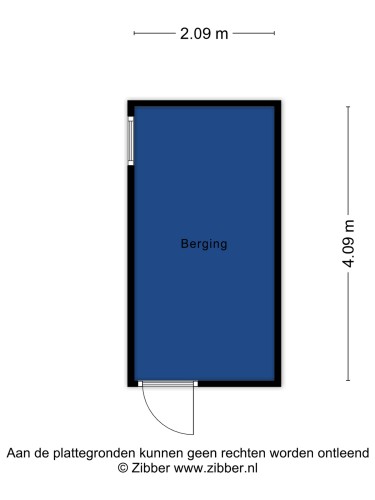 Plattegrond niet in brochure