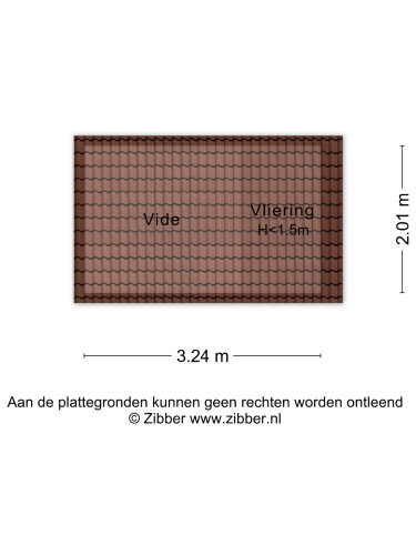 Plattegrond niet in brochure