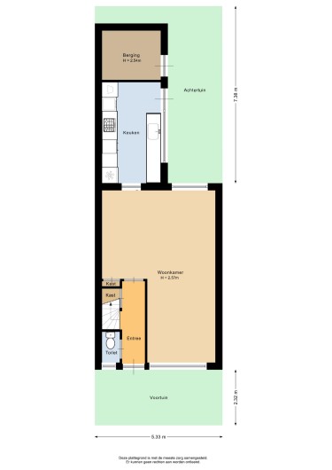 Plattegrond niet in brochure