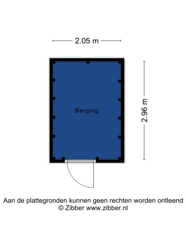 Plattegrond niet in brochure