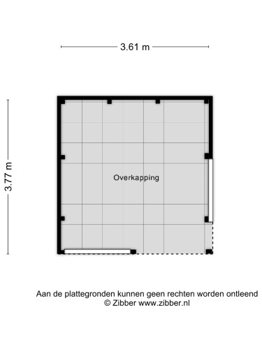 Plattegrond niet in brochure
