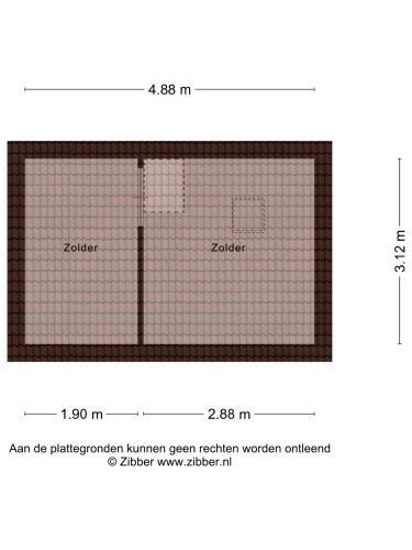 Plattegrond niet in brochure