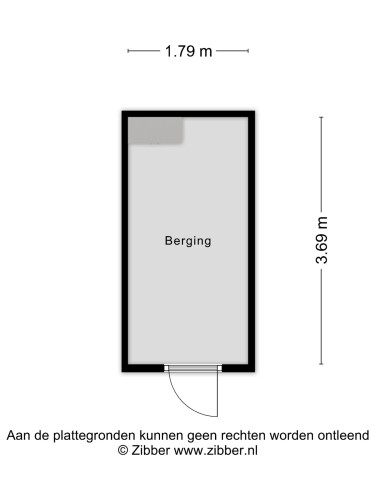Plattegrond niet in brochure