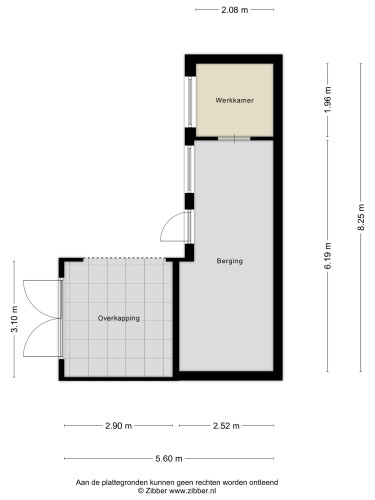 Plattegrond niet in brochure