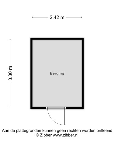 Plattegrond niet in brochure