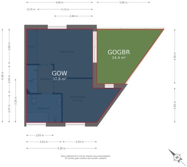 Plattegrond niet in brochure