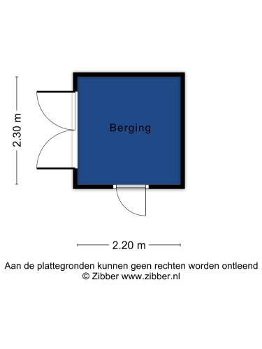 Plattegrond niet in brochure