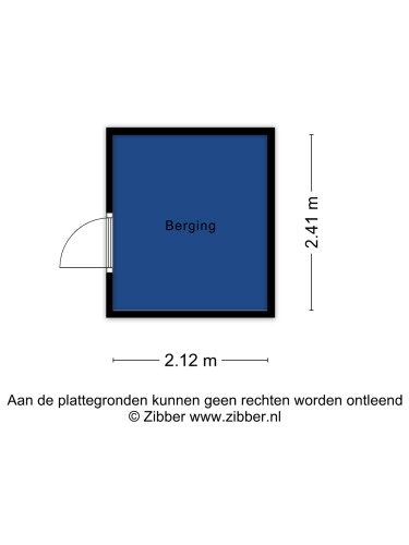 Plattegrond niet in brochure
