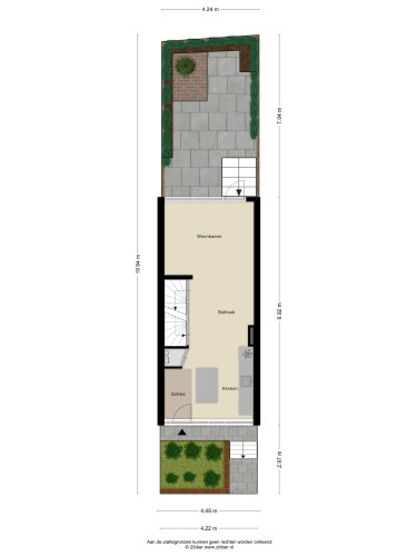Plattegrond niet in brochure