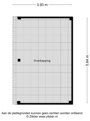 Plattegrond niet in brochure