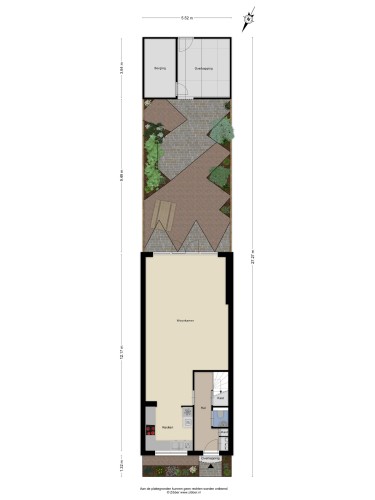 Plattegrond niet in brochure