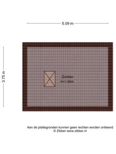 Plattegrond niet in brochure