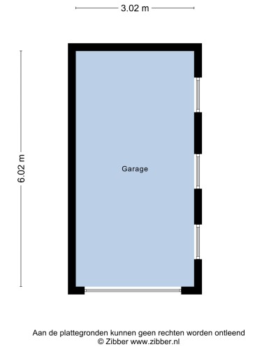 Plattegrond niet in brochure