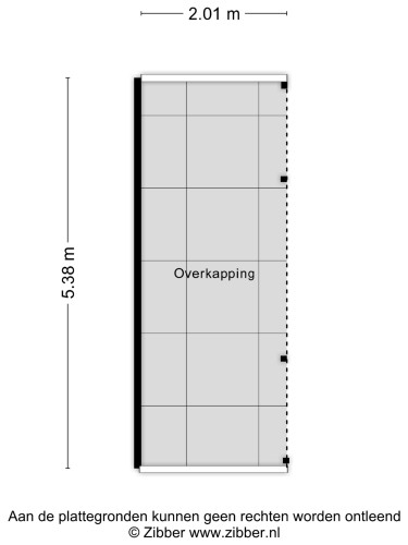 Plattegrond niet in brochure