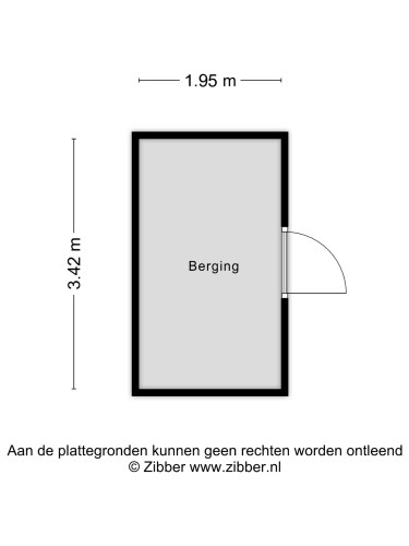 Plattegrond niet in brochure
