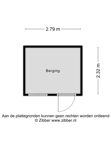 Plattegrond niet in brochure