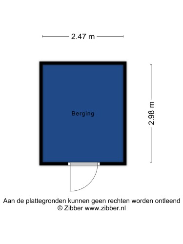 Plattegrond niet in brochure