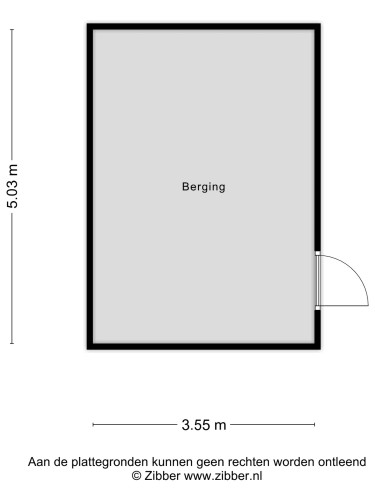 Plattegrond niet in brochure