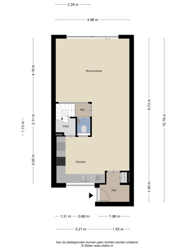 Plattegrond niet in brochure