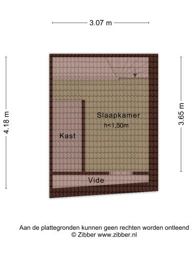 Plattegrond niet in brochure