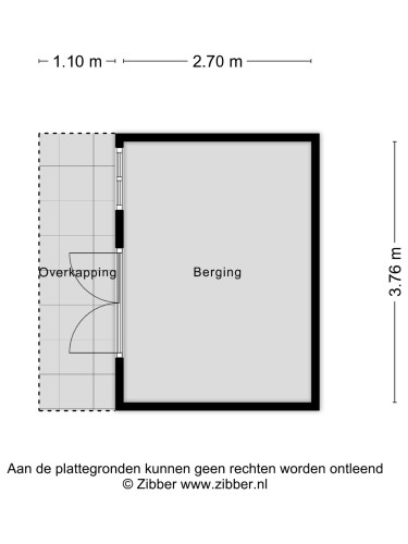 Plattegrond niet in brochure