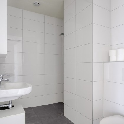 Een ruime douche