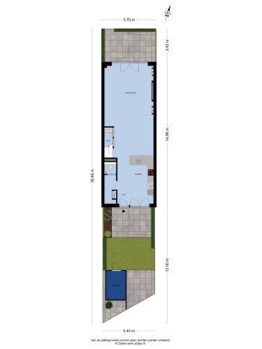 Plattegrond niet in brochure