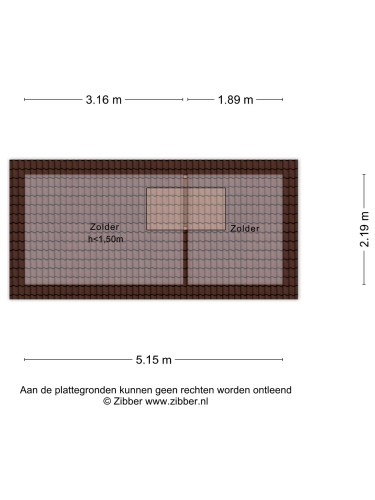 Plattegrond niet in brochure