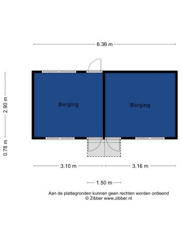Plattegrond niet in brochure