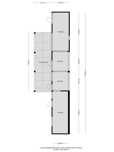 Plattegrond niet in brochure