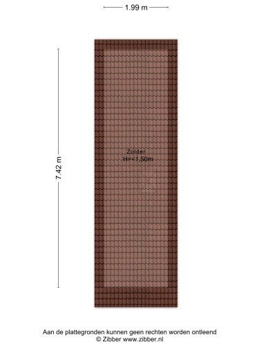 Plattegrond niet in brochure