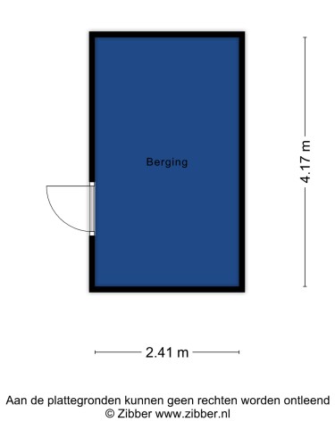 Plattegrond niet in brochure