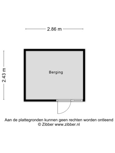 Plattegrond niet in brochure