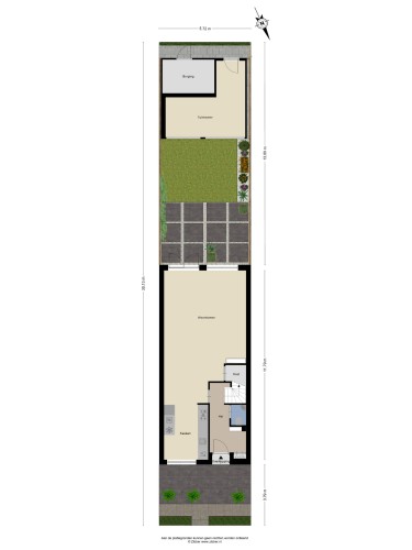 Plattegrond niet in brochure
