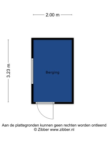 Plattegrond niet in brochure