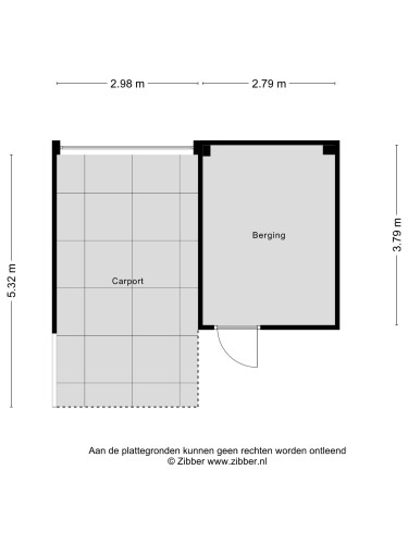 Plattegrond niet in brochure