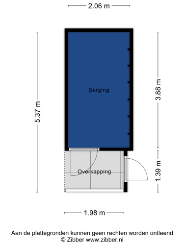 Plattegrond niet in brochure
