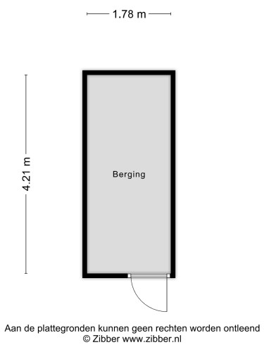 Plattegrond niet in brochure