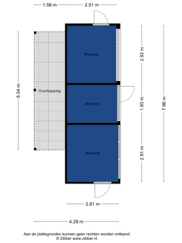Plattegrond niet in brochure